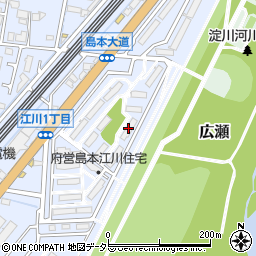 府営島本江川住宅１０周辺の地図