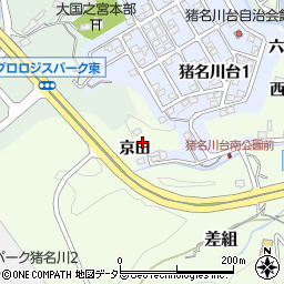兵庫県川辺郡猪名川町差組京田周辺の地図