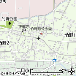 三重県鈴鹿市竹野周辺の地図
