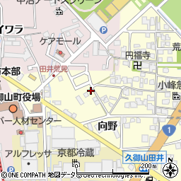 京都府久世郡久御山町田井周辺の地図