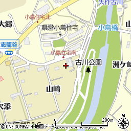 愛知県西尾市志籠谷町山崎22周辺の地図