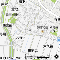 愛知県額田郡幸田町菱池寺西38周辺の地図