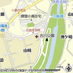 愛知県西尾市志籠谷町山崎21-1周辺の地図