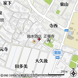 愛知県額田郡幸田町菱池寺西89周辺の地図