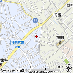 京都府宇治市神明宮東3周辺の地図