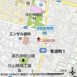 愛知県碧南市源氏神明町周辺の地図