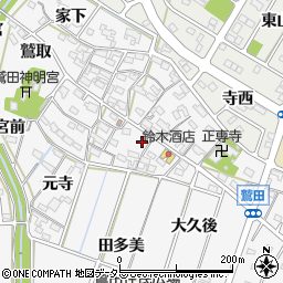 愛知県額田郡幸田町菱池寺西44周辺の地図