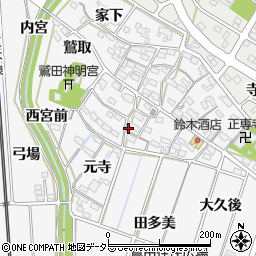 愛知県額田郡幸田町菱池寺西2周辺の地図