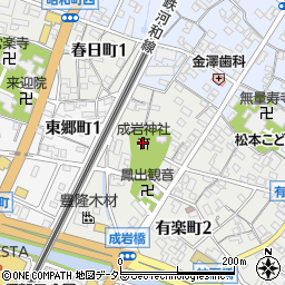 成岩神社周辺の地図