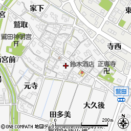 愛知県額田郡幸田町菱池寺西43周辺の地図