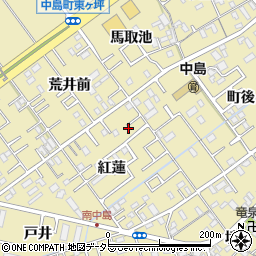 愛知県岡崎市中島町紅蓮4-1周辺の地図