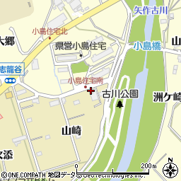 愛知県西尾市志籠谷町山崎21周辺の地図