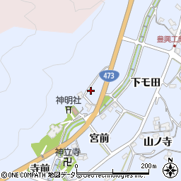 愛知県岡崎市鉢地町高山下周辺の地図