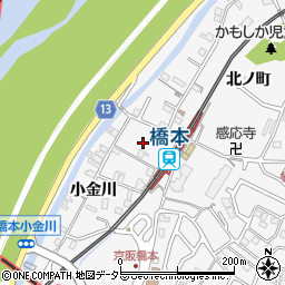 京都府八幡市橋本中ノ町周辺の地図