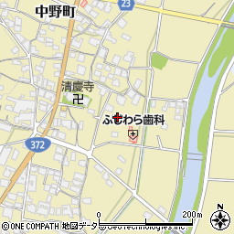 〒675-2102 兵庫県加西市中野町の地図