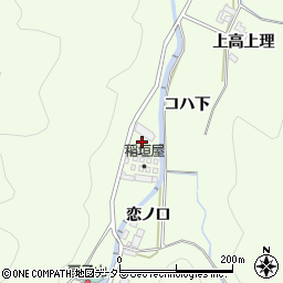 愛知県岡崎市山綱町女郎買道周辺の地図
