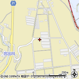 愛知県豊川市東上町滝平周辺の地図
