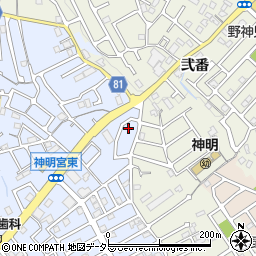 京都府宇治市神明宮東3-6周辺の地図