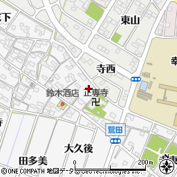 愛知県額田郡幸田町菱池寺西93周辺の地図