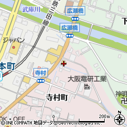 兵庫県三田市寺村町4192周辺の地図