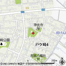 戸ケ崎公民館周辺の地図