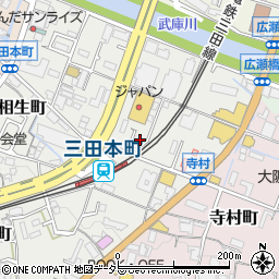 兵庫県三田市相生町10周辺の地図