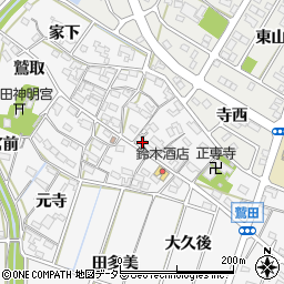 愛知県額田郡幸田町菱池寺西45周辺の地図