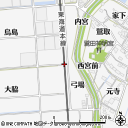 愛知県幸田町（額田郡）菱池（小屋ケ下）周辺の地図