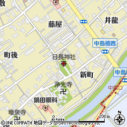日長神社周辺の地図