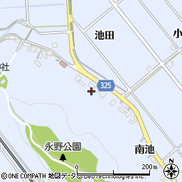 愛知県額田郡幸田町永野池田171周辺の地図