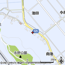 愛知県額田郡幸田町永野池田173周辺の地図