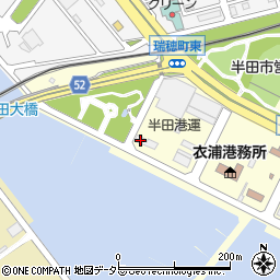 衣浦清港会周辺の地図