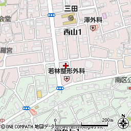 ホワイト急便　三田西山店周辺の地図