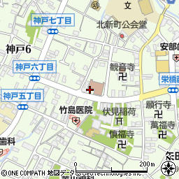 神戸二丁目ポケットパーク周辺の地図