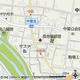 静岡県焼津市中里668周辺の地図
