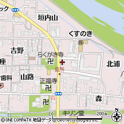 ドコモショップ京都八幡店周辺の地図
