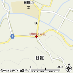 日貫(願入寺前)周辺の地図