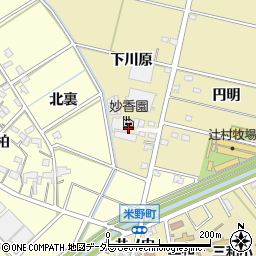 株式会社妙香園　西尾工場周辺の地図