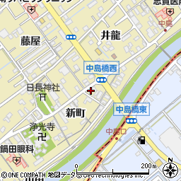 愛知県岡崎市中島町井龍2周辺の地図