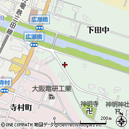 兵庫県三田市下田中56周辺の地図
