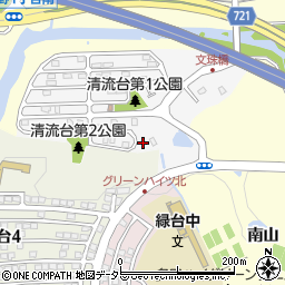 兵庫県川西市清流台2周辺の地図
