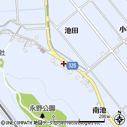 愛知県額田郡幸田町永野池田170周辺の地図