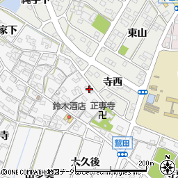 愛知県額田郡幸田町菱池寺西73周辺の地図