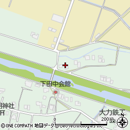 兵庫県三田市下田中261周辺の地図