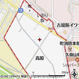 京都府八幡市川口高原周辺の地図