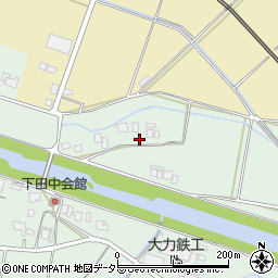 兵庫県三田市下田中266周辺の地図