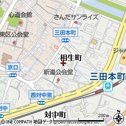 兵庫県三田市相生町18周辺の地図