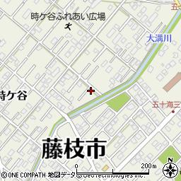 静岡県藤枝市時ケ谷398-10周辺の地図