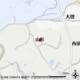 愛知県常滑市樽水山形周辺の地図