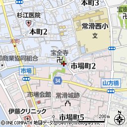 愛知県常滑市本町2丁目248周辺の地図